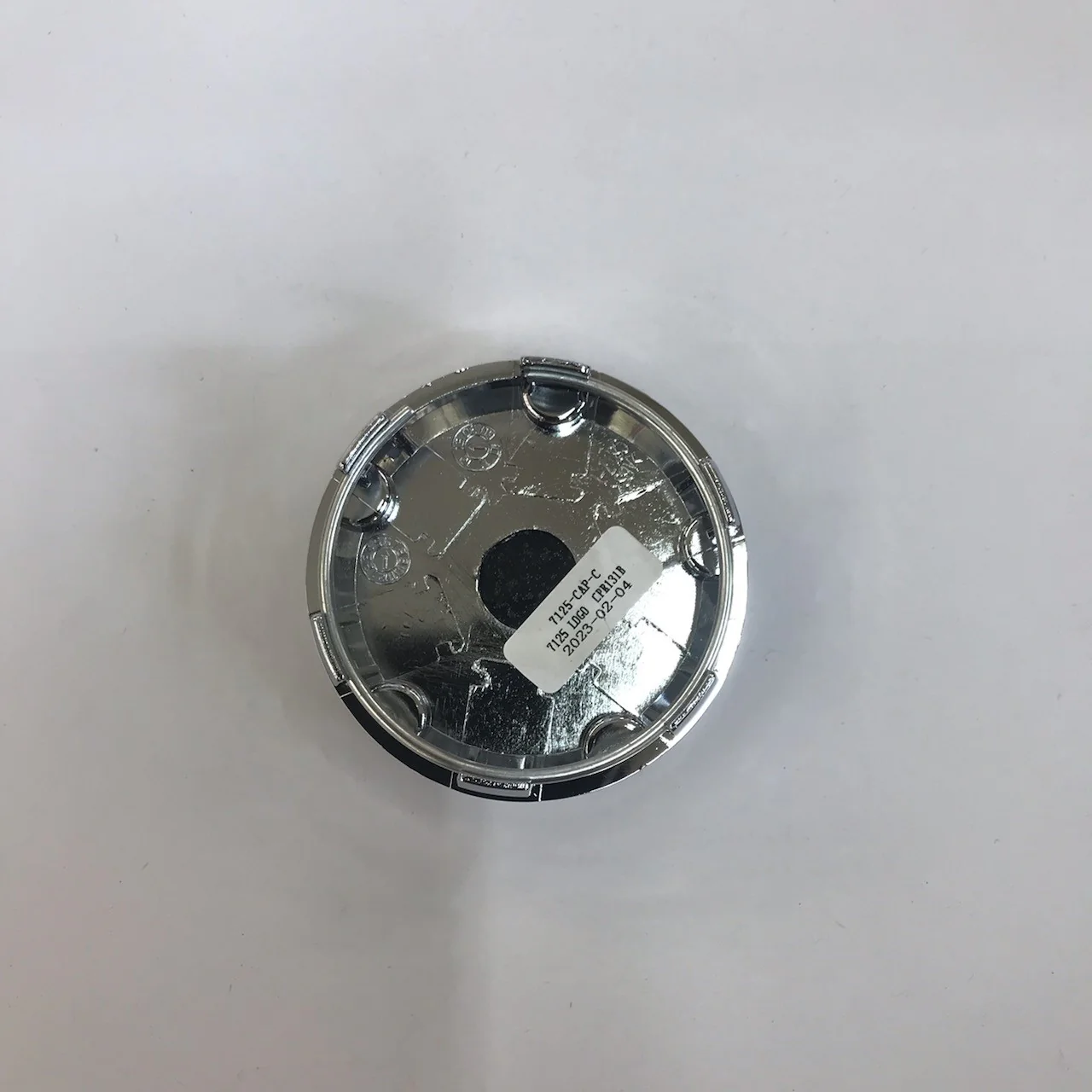 CPR131B Evo Chrome Snap in Cap w/ Black Decal - Image 3