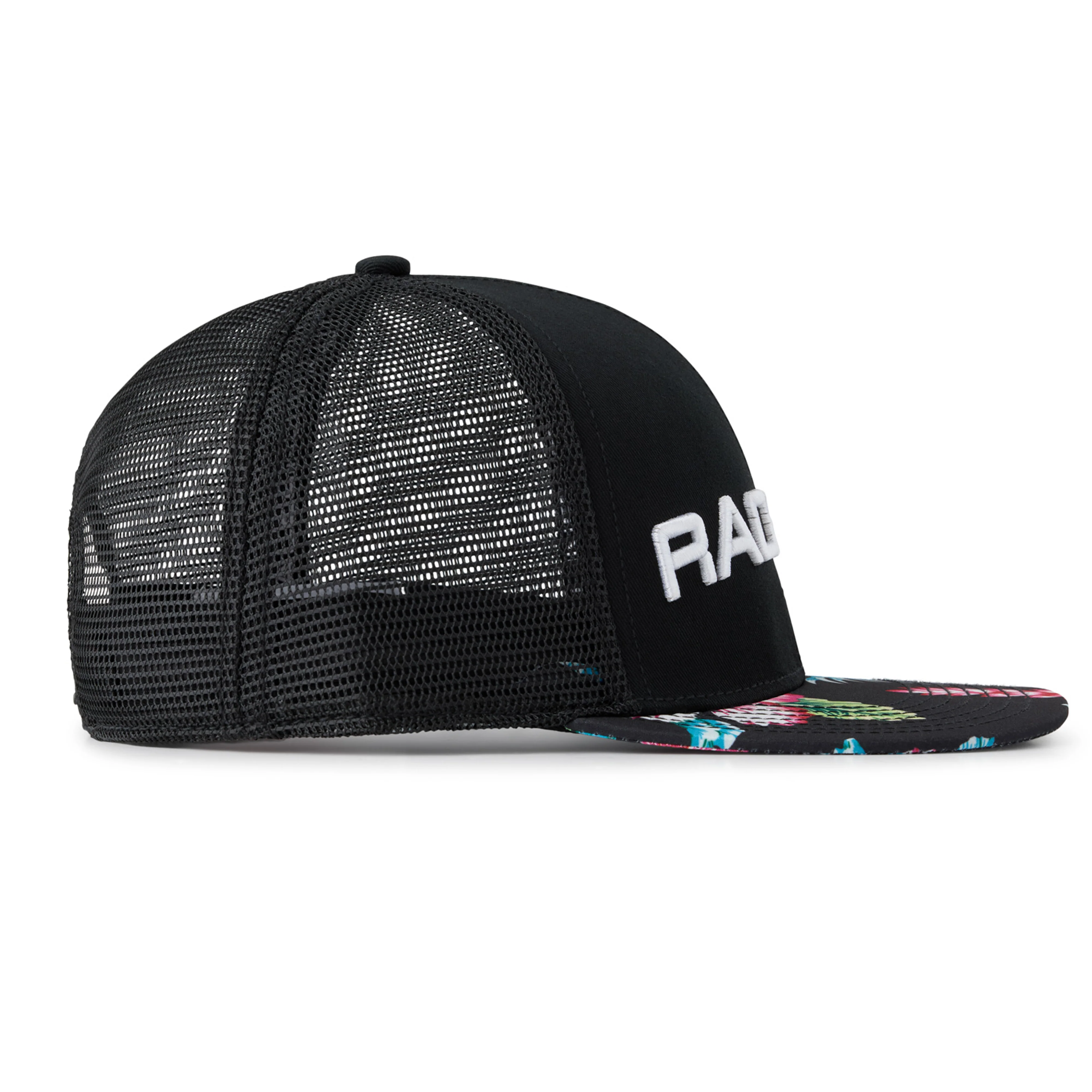 Floral Mesh Snapback Hat - Image 5